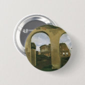 Badge Rond 5 Cm Colisée vue à travers les Arcades à Rome, Italie (Devant & derrière)