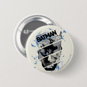Badge Rond 5 Cm Collage du crâne Gotham City Batman (Devant & derrière)