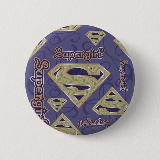 Badge Rond 5 Cm Collage du logo super girl Fancy (Devant)