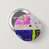 Badge Rond 5 Cm collage_flower_button (Devant & derrière)