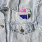 Badge Rond 5 Cm collage_flower_button (En situation)