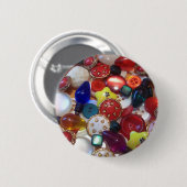 Badge Rond 5 Cm Collage gai de bouton de Noël (Devant & derrière)