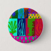 Badge Rond 5 Cm Collage Ode to Matisse (Devant)