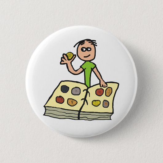 Badge Rond 5 Cm Collecte de pièces (Devant)