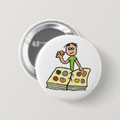 Badge Rond 5 Cm Collecte de pièces (Devant & derrière)