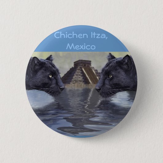 Badge Rond 5 Cm Collection Black Panther Mexique (Devant)