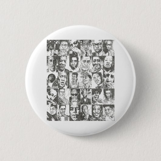 Badge Rond 5 Cm collection de bleus (Devant)