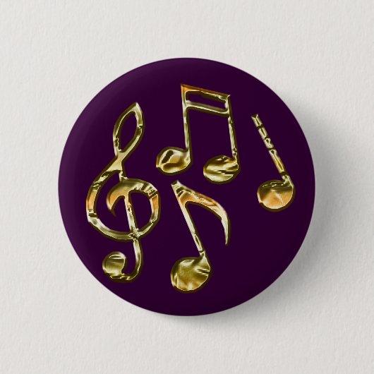 Badge Rond 5 Cm Collection de cadeaux de thème MUSIQUE (Devant)