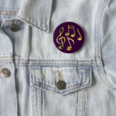 Badge Rond 5 Cm Collection de cadeaux de thème MUSIQUE (En situation)