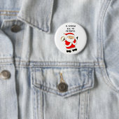 Badge Rond 5 Cm Collection de Noël Rugby (En situation)