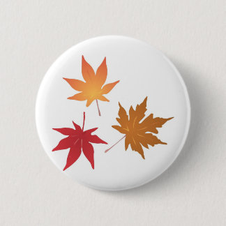 Badge Rond 5 Cm Collection Feuille d'automne