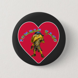 Badge Rond 5 Cm Collection Taco Family : le « Taco Zombie » Hallow