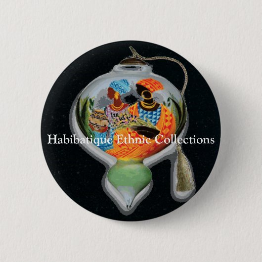 Badge Rond 5 Cm Collections ethniques de Habibatique… (Devant)