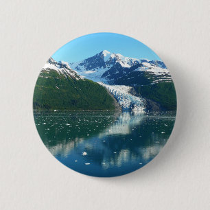 Badge Rond 5 Cm College Fjord I Belle photographie de l'Alaska