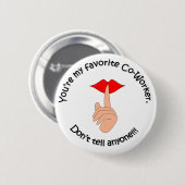 Badge Rond 5 Cm Collègue préféré (Devant & derrière)