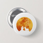 Badge Rond 5 Cm Colley barbu (Devant & derrière)