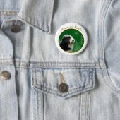 Badge Rond 5 Cm Collie Paix (En situation)