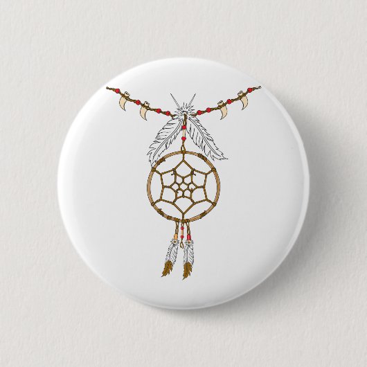 Badge Rond 5 Cm Collier Dream Catcher (Devant)