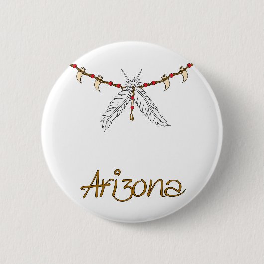 Badge Rond 5 Cm Collier en plume (Devant)