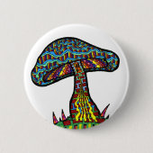 Badge Rond 5 Cm Colline de champignon (Devant)