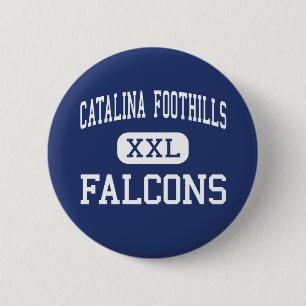 Badge Rond 5 Cm Collines de Catalina - Falcons - hautes - Tucson