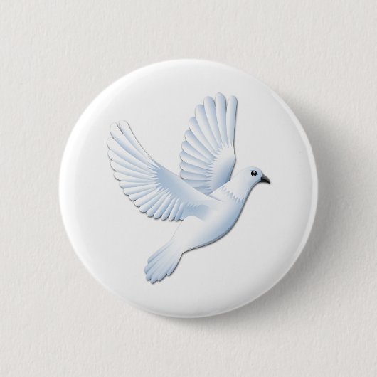 Badge Rond 5 Cm Colombe (Devant)
