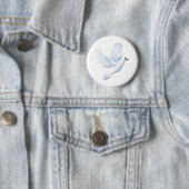 Badge Rond 5 Cm Colombe (En situation)