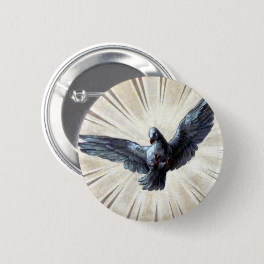 Badge Rond 5 Cm colombe (Devant & derrière)