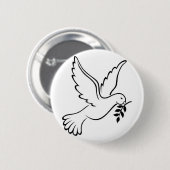 Badge Rond 5 Cm colombe (Devant & derrière)