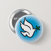 Badge Rond 5 Cm colombe de paix (Devant & derrière)