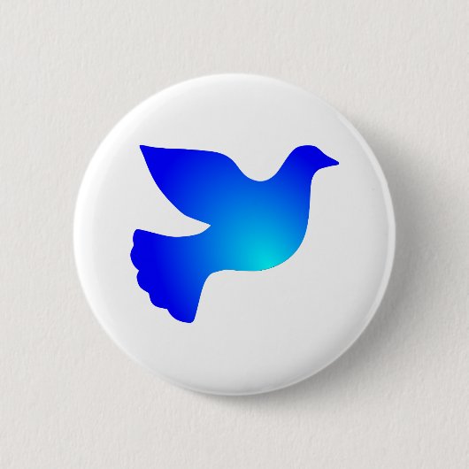 Badge Rond 5 Cm Colombe de paix (Devant)