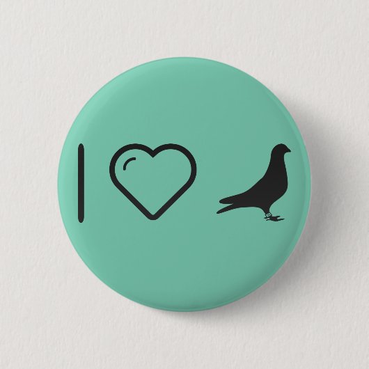 Badge Rond 5 Cm Colombes fraîches (Devant)
