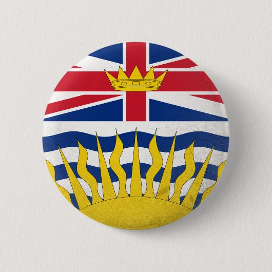 Badge Rond 5 Cm Colombie-Britannique (Devant)