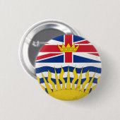 Badge Rond 5 Cm Colombie-Britannique (Devant & derrière)
