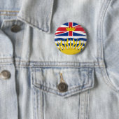 Badge Rond 5 Cm Colombie-Britannique (En situation)