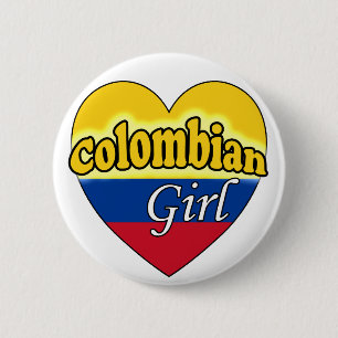 Badge Rond 5 Cm Colombienne