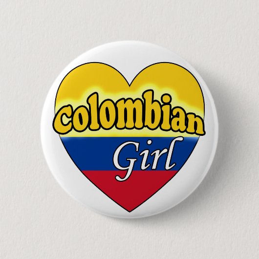 Badge Rond 5 Cm Colombienne (Devant)