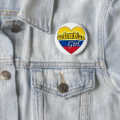 Badge Rond 5 Cm Colombienne (En situation)