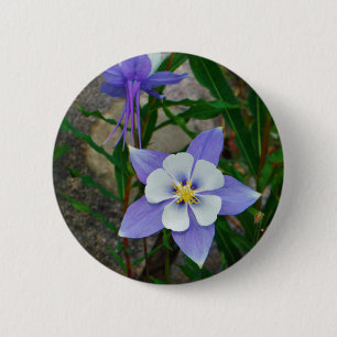Badge Rond 5 Cm Colombin bleu