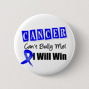 Badge Rond 5 Cm Colon Cancer Cant Bully Me Je Gagnerai