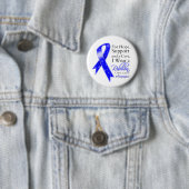 Badge Rond 5 Cm Colon Cancer Soutien Espérance Sensibilisation (En situation)