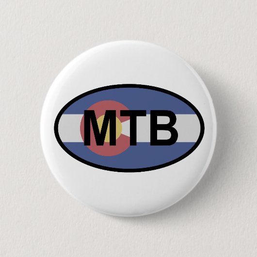 Badge Rond 5 Cm Colorado Drapeau VTT (Devant)