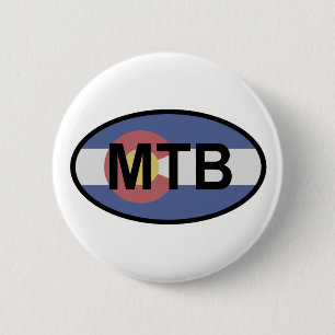 Badge Rond 5 Cm Colorado Drapeau VTT