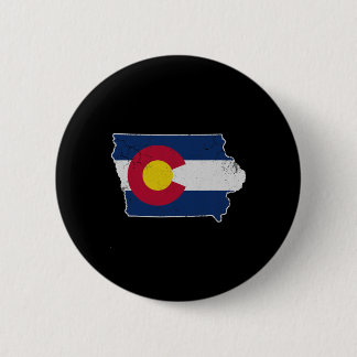 Badge Rond 5 Cm Colorado Flag Iowa Transplant Home Vacation Family