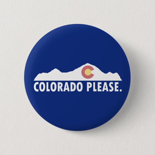 Badge Rond 5 Cm Colorado please (Devant)