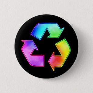 Badge Rond 5 Cm Colorant de cravate réutilisant le bouton de