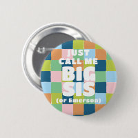 Coloré Fun Checker Block Baby shower Big Sister