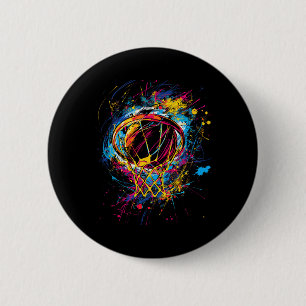 Badge Rond 5 Cm Coloré Tie Dye Couleur Sketll