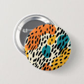 Badge Rond 5 Cm Colorful Animal Print 11 (Devant & derrière)