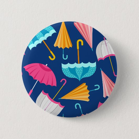 Badge Rond 5 Cm Colorful Umbrella Pattern (Devant)